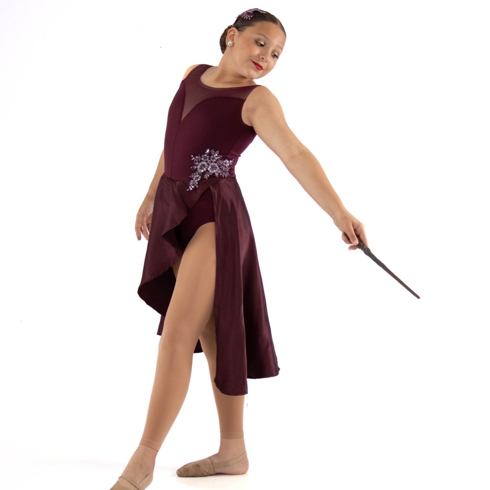 Weissman burgundy dance costume